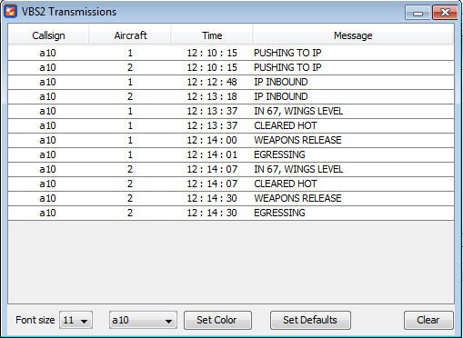 ∆ Image 13b: VBS2 Object Properties view of the VBS2Strike asset - Rotary-Wing