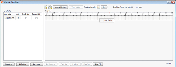 Δ Image VBS2Fires_4e: Fire Schedule Worksheet (Add Serial)